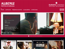 Tablet Screenshot of cinealbeniz.com